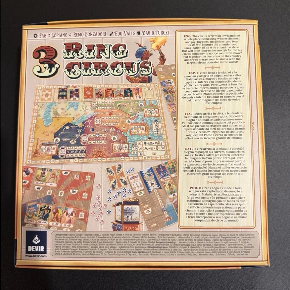 3 Ring Circus Board Game - Picture 2 of 3